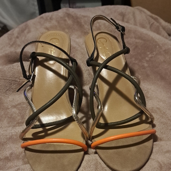 Chic Strappy Sandals - Multicolor - Picture 1 of 4